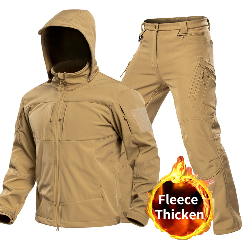Winter Clothing Gear - Outdoor Tactical Softshell Suit for Men