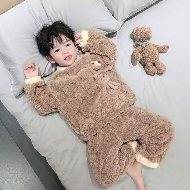 Winter Clothing For 1 Year Old Girl - 2026 Autumn Winter Flange Sleepwear Girls