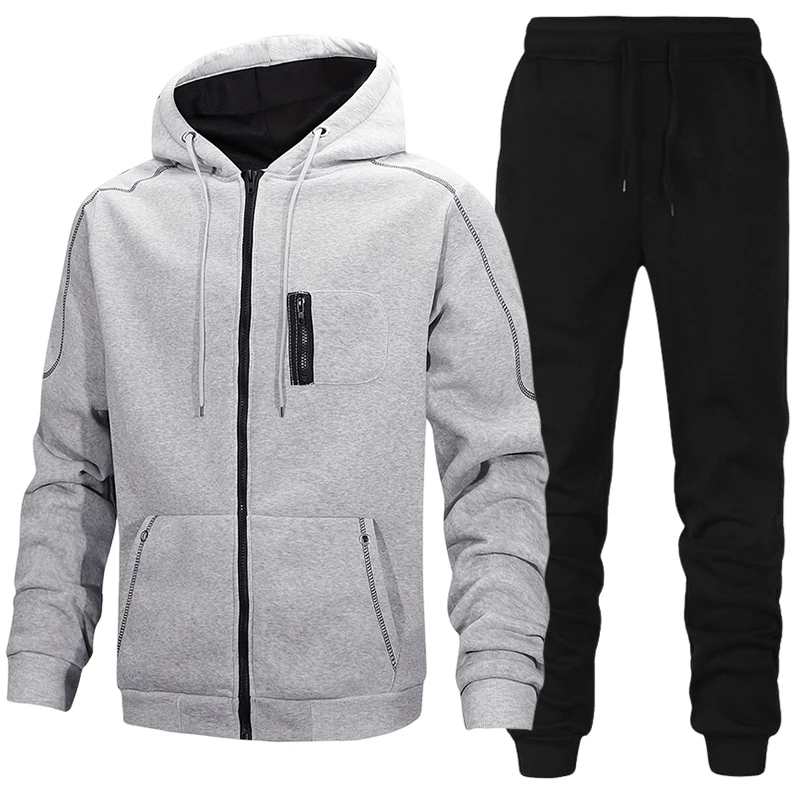 Winter Clothing Gear - Fashion Men's Tracksuit Casual Hoodie Sweatshirts