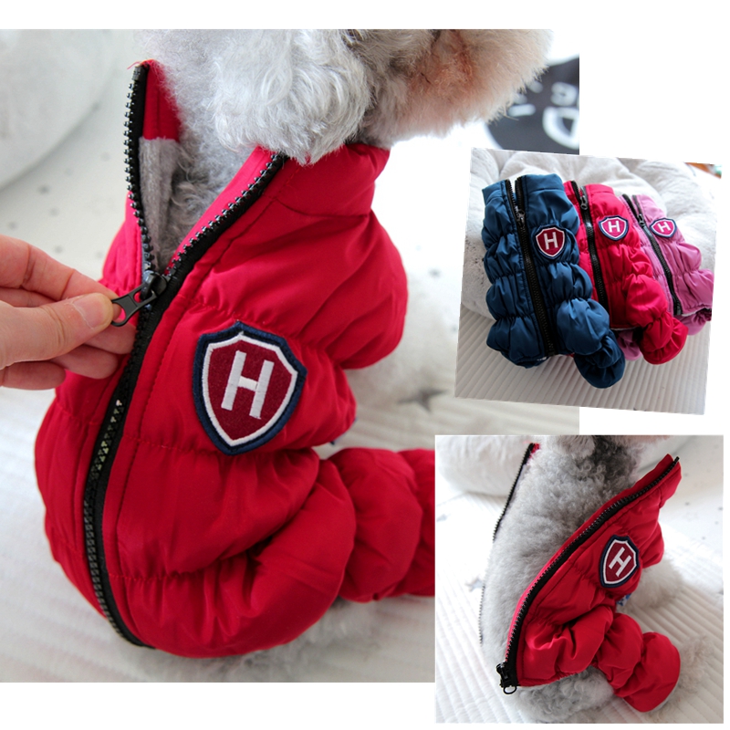Winter Clothing For Dogs - Zipper Snow Unisex Dog Waterproof Overalls