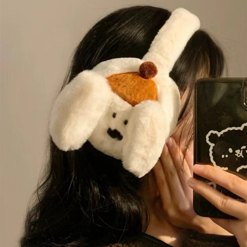 Winter Clothing Earmuffs - Cute Cartoon Puppy Earmuffs Winter Windproof