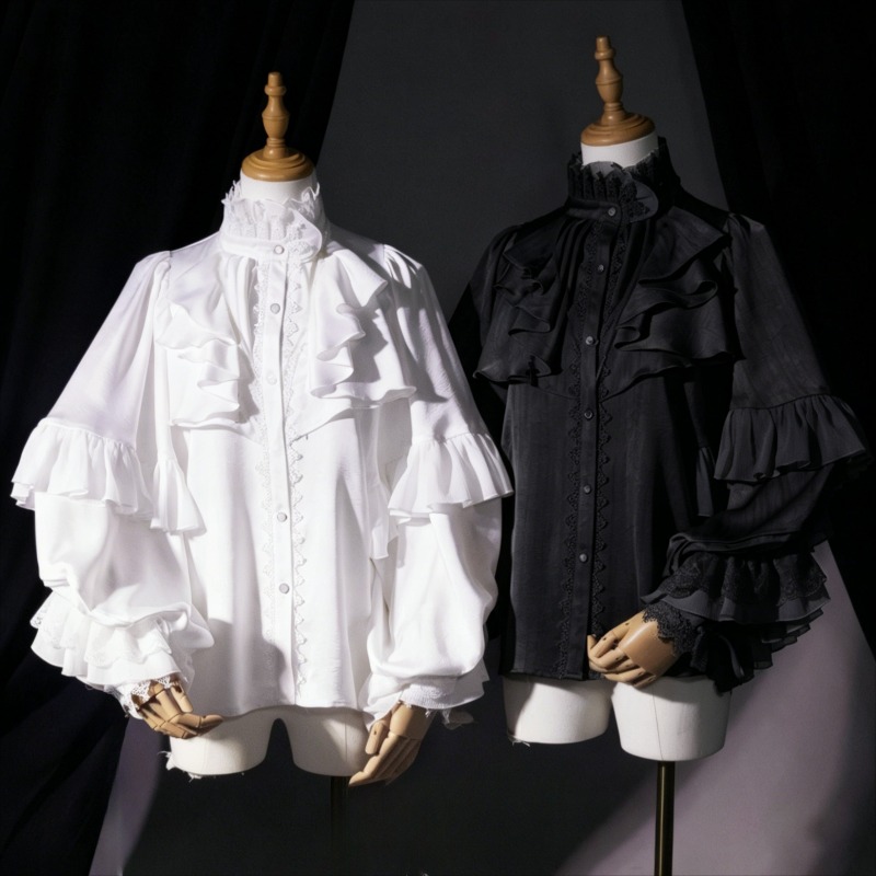 Winter Clothing Vintage - Spring Vintage Gothic Lolita Style Shirt