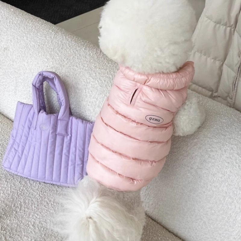 Winter Clothing For Dogs - Morandi Color Minimalist Winter Dog Vest