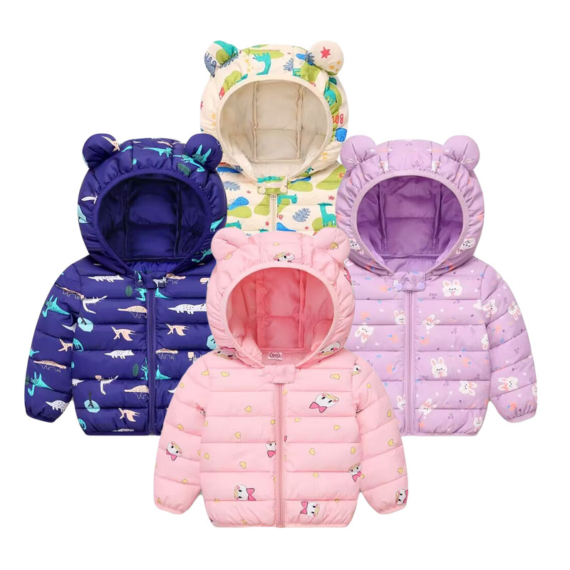 Winter Clothing For 1 Year Old Girl - Children's Cotton Coat Baby Cartoons Down