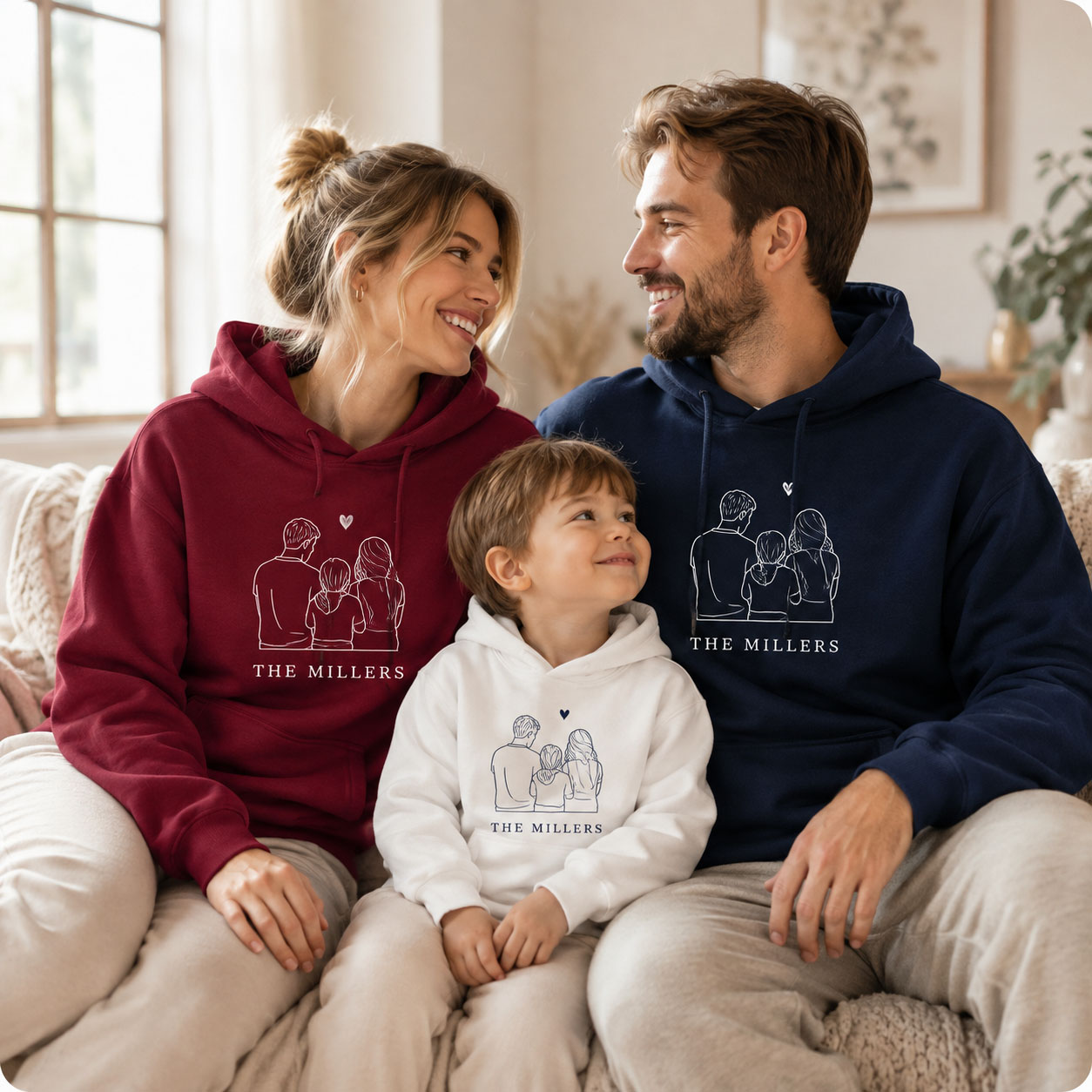Winter Clothing Photo - Personalized Family Photo Hoodie Custom Sweatshirt