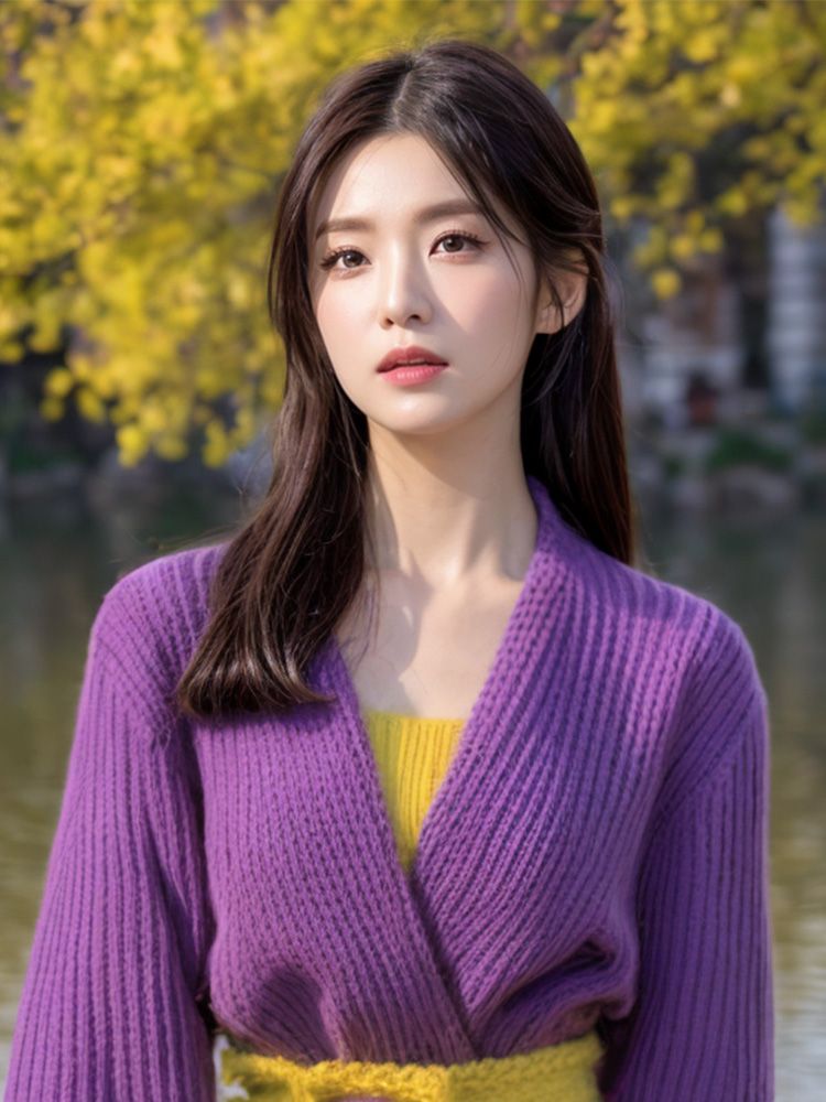 Purple Splicing Yellow Ankle-L - Yellow Winter Clothing review and price