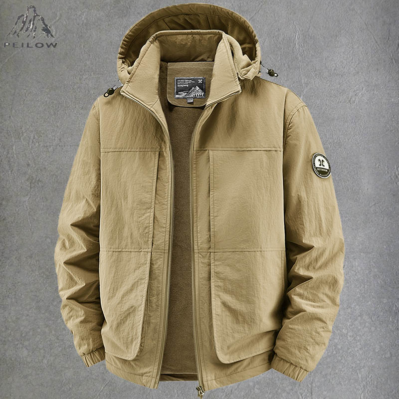 Plus Velvet Thick Warm Multi P - Quality Winter Clothing Bomber Jacket review and price