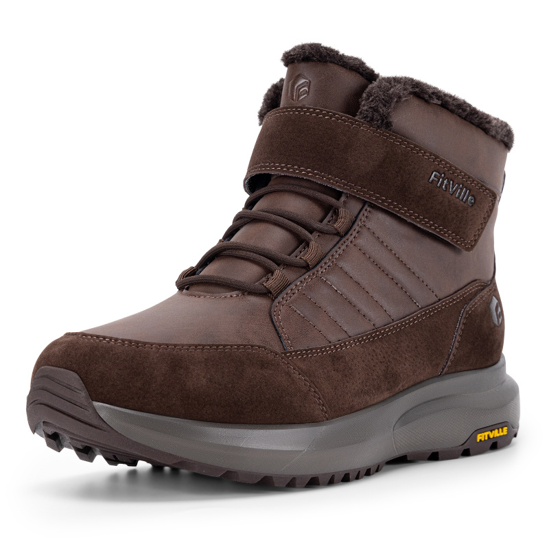 FitVille Mens Winter Boots Wid - Snow Boot Fur Lined review and price