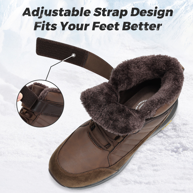 FitVille Mens Winter Boots Wid - Snow Boot Fur Lined review and price