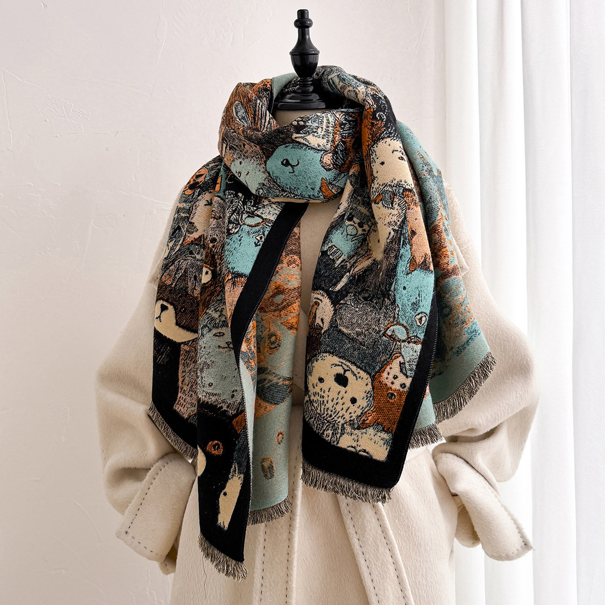 Women Imitation Cashmere Scarf - Cashmere Scarf Wrap review and price
