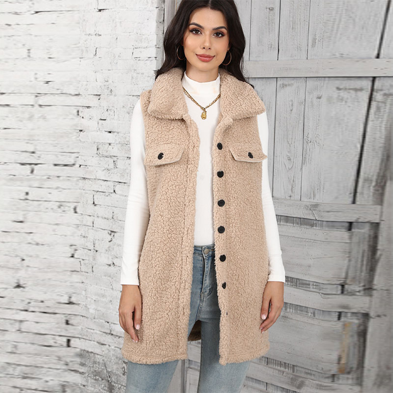 Women's Lamb Plush Vests Splic - Winter Clothing On Sale review and price