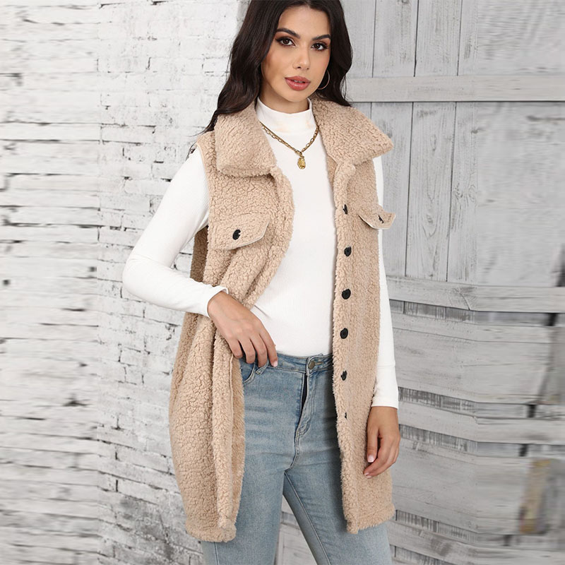 Women's Lamb Plush Vests Splic - Winter Clothing On Sale review and price