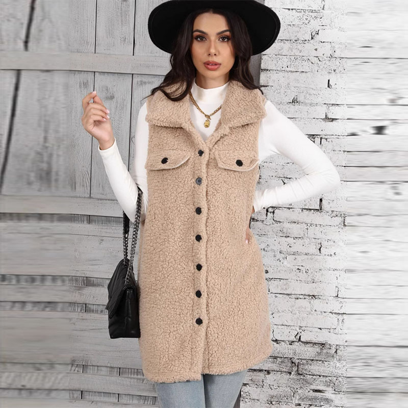 Women's Lamb Plush Vests Splic - Winter Clothing On Sale review and price