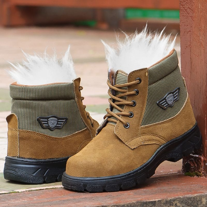 Winter Men Snow Boots Genuine  - Snow Boot Fur Lined review and price
