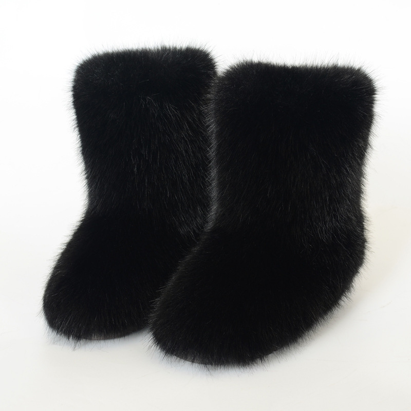 Women Mid Tube Winter Snow Boo - Snow Boot Fur Lined review and price