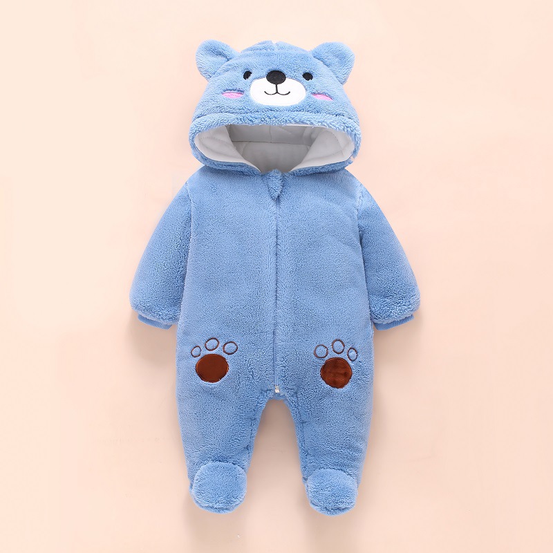 0-12M Baby Rompers Cute Bear T - Winter Clothing For 1 Year Old Girl review and price
