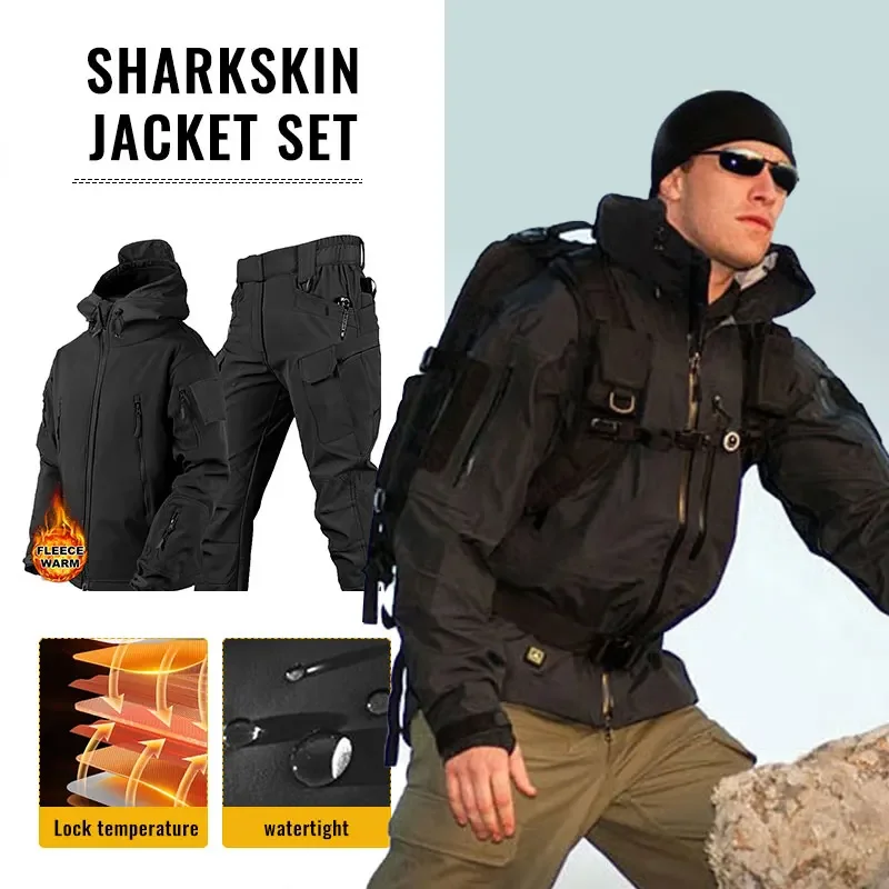 Men Thicken Soft Shell Winter  - Winter Clothing Hiking review and price