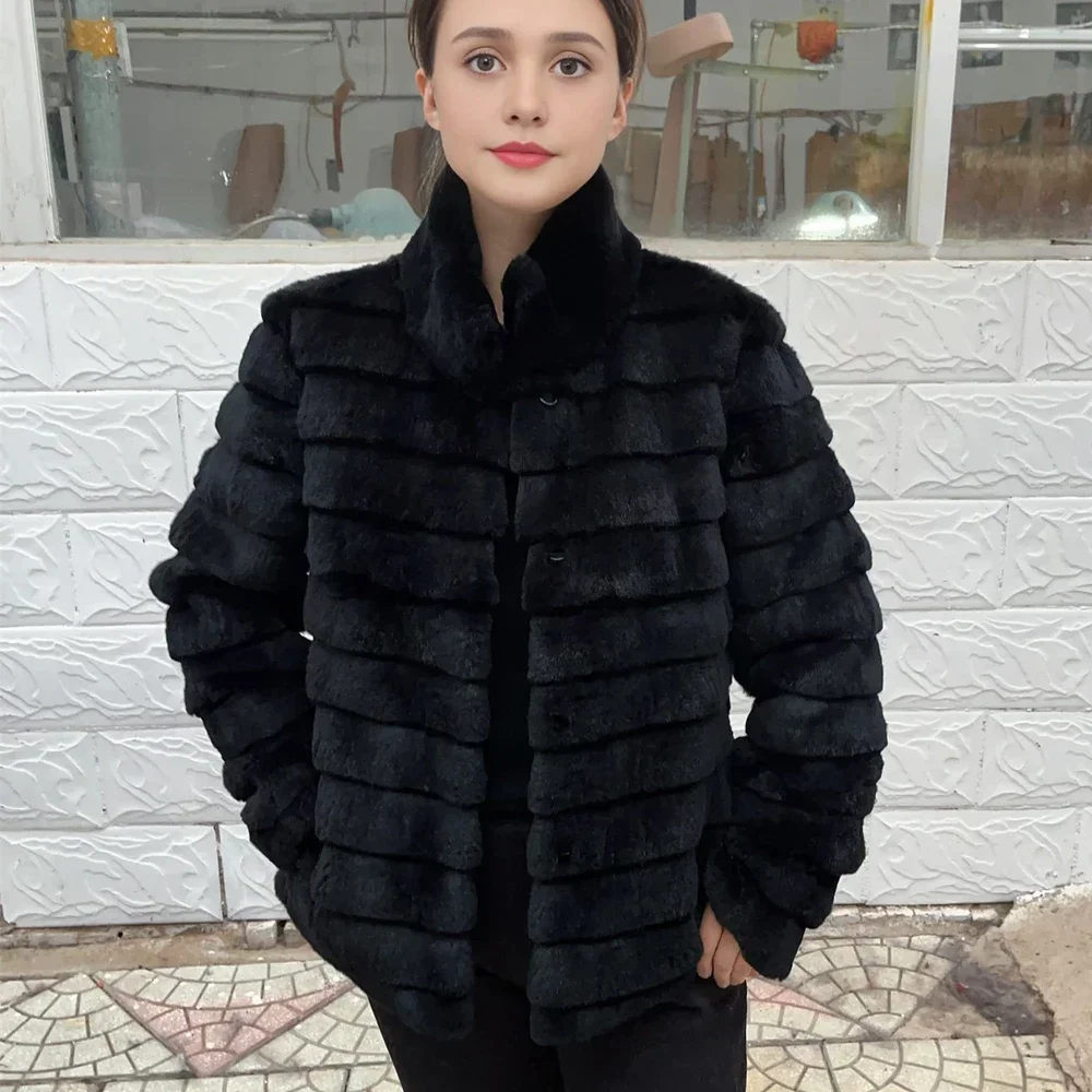 OFTBUY Rabbit Real Fur Coat Wa - Winter Clothing Store review and price