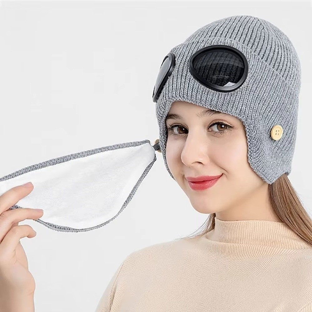 Fleece-lined Warm Woolen Hat K - Winter Clothing Earmuffs review and price