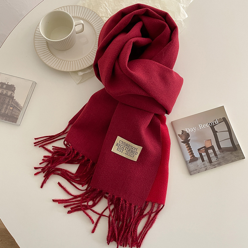 Fashion Solid Cashmere Warm Sc - Cashmere Scarf Wrap review and price