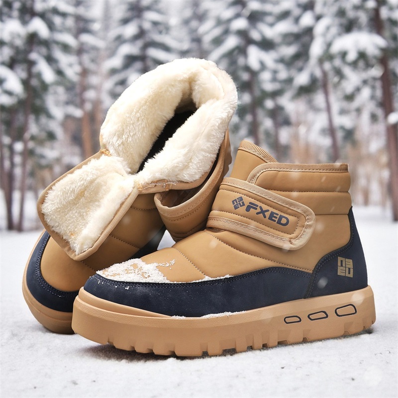 Autumn and Winter Warm Fur Men - Snow Boot Fur Lined review and price