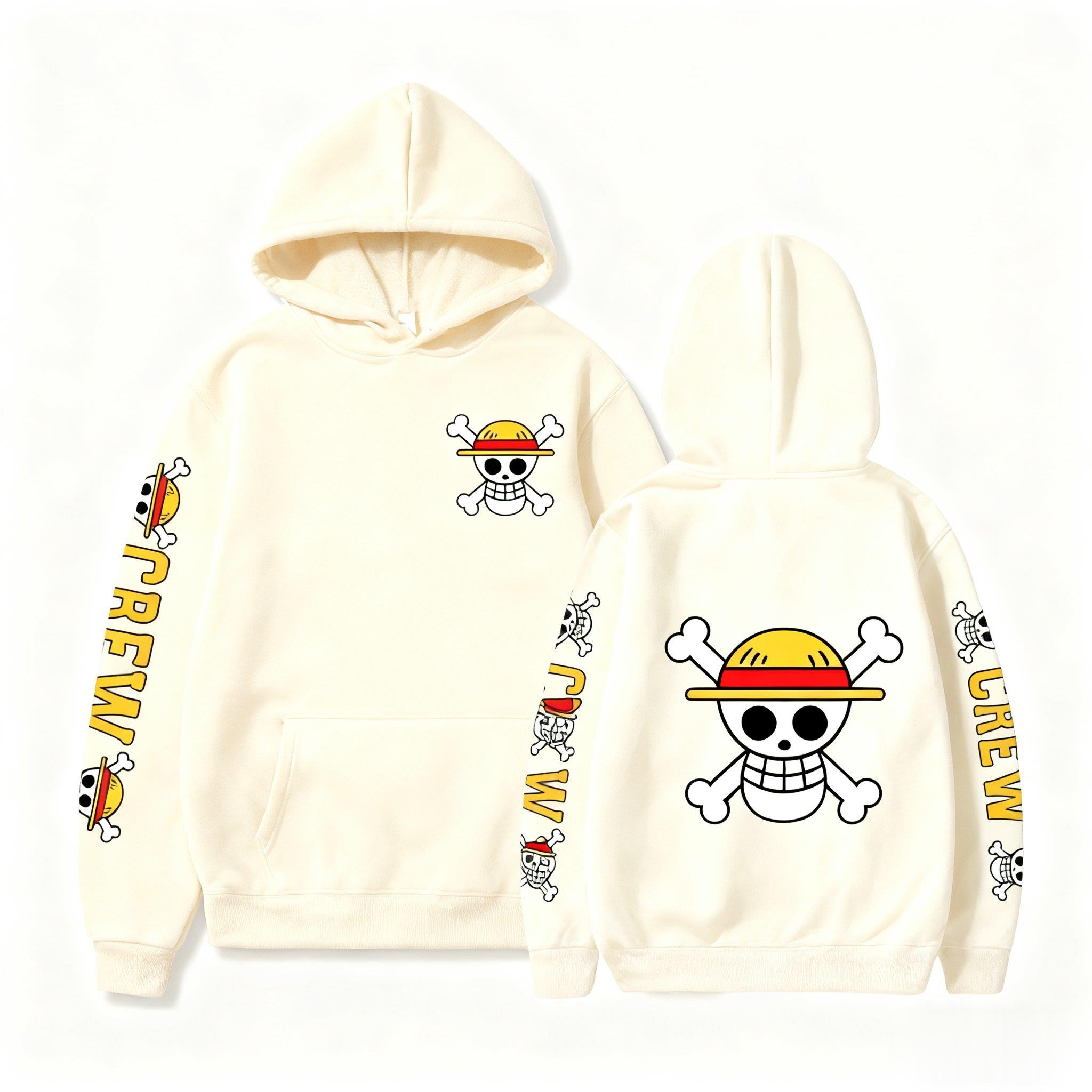 One Piece Skull Print Hoodie M - Winter Clothing In Japan review and price