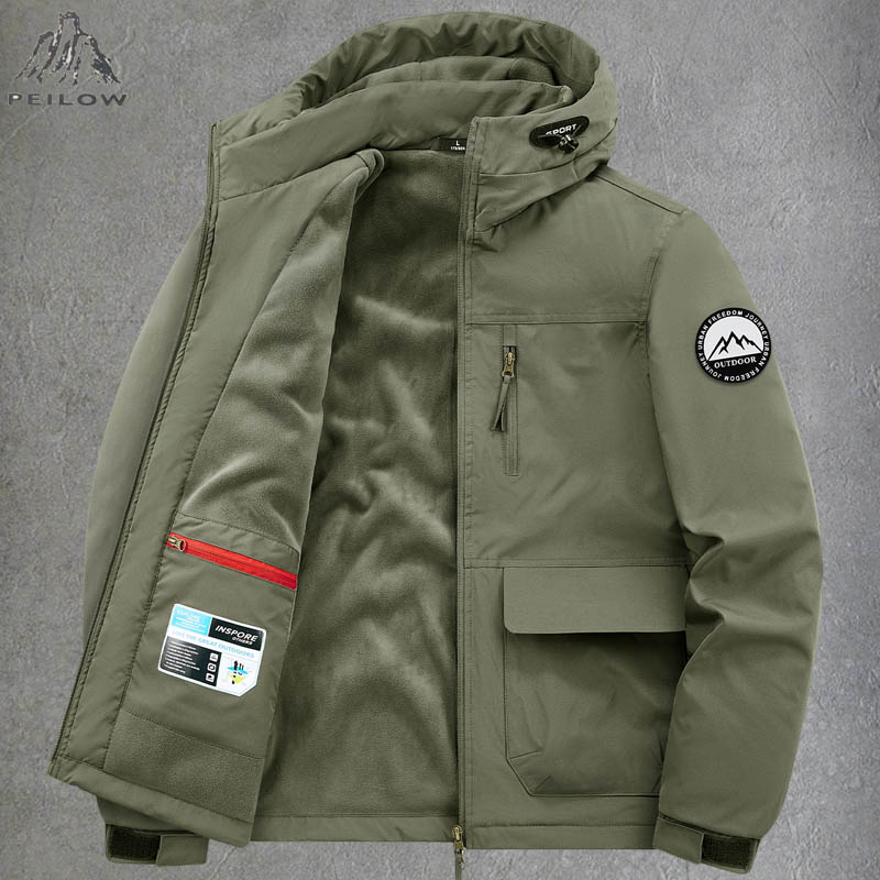 Thick Warm Multi Pocket Winter - Quality Winter Clothing Bomber Jacket review and price