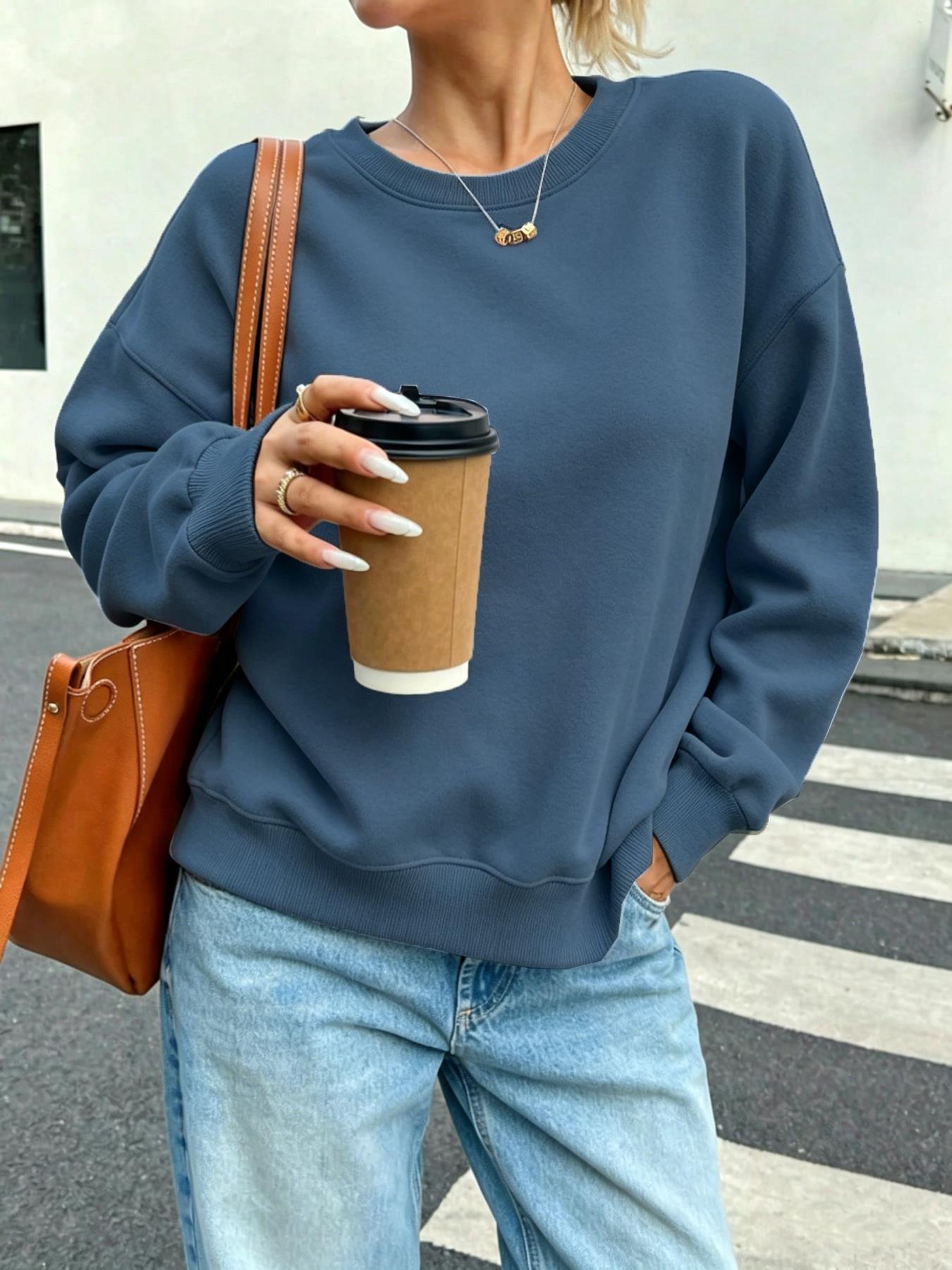 Solid Women's Casual Sweatshir - Winter Clothing On Sale review and price