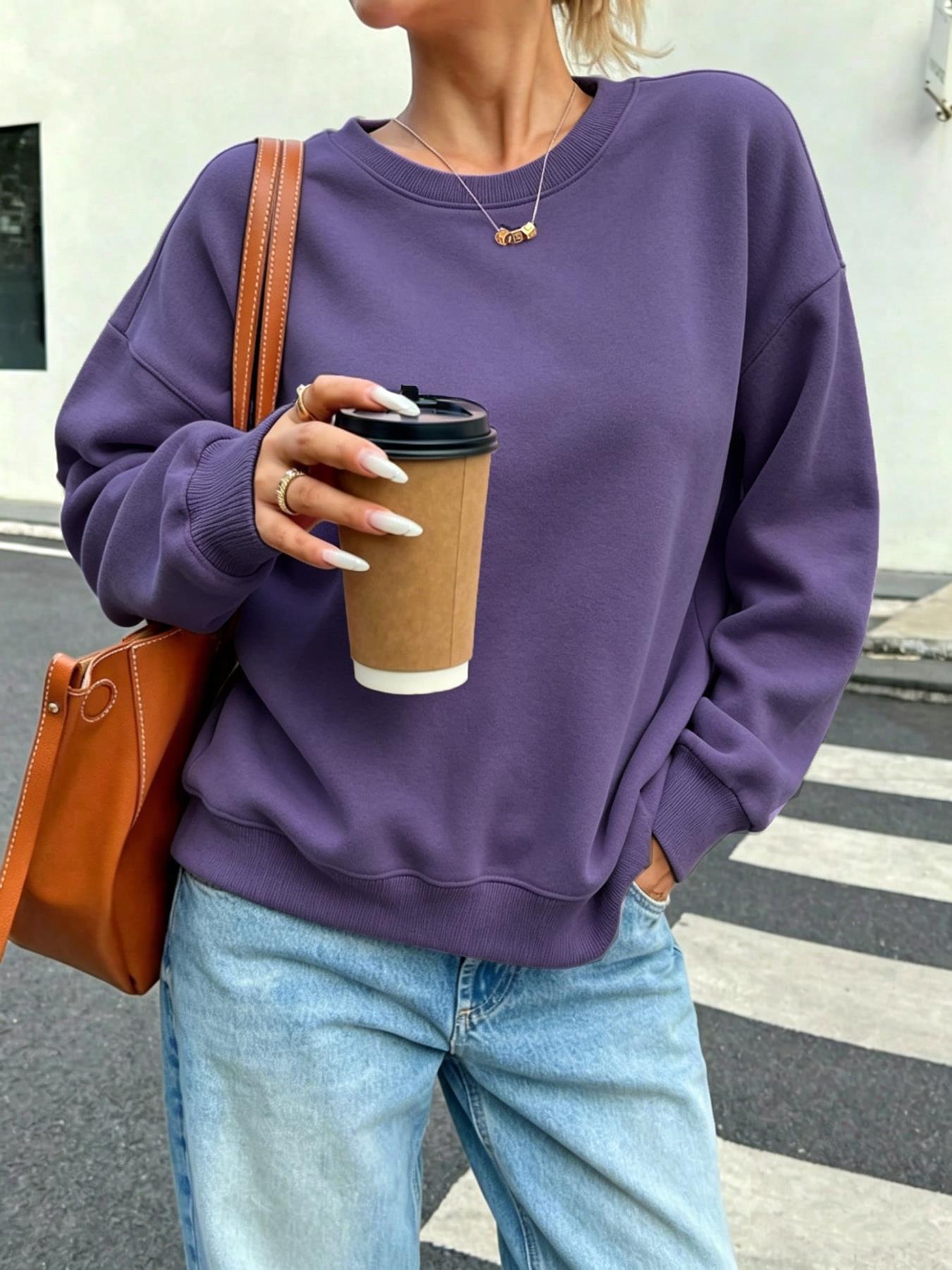 Solid Women's Casual Sweatshir - Winter Clothing On Sale review and price