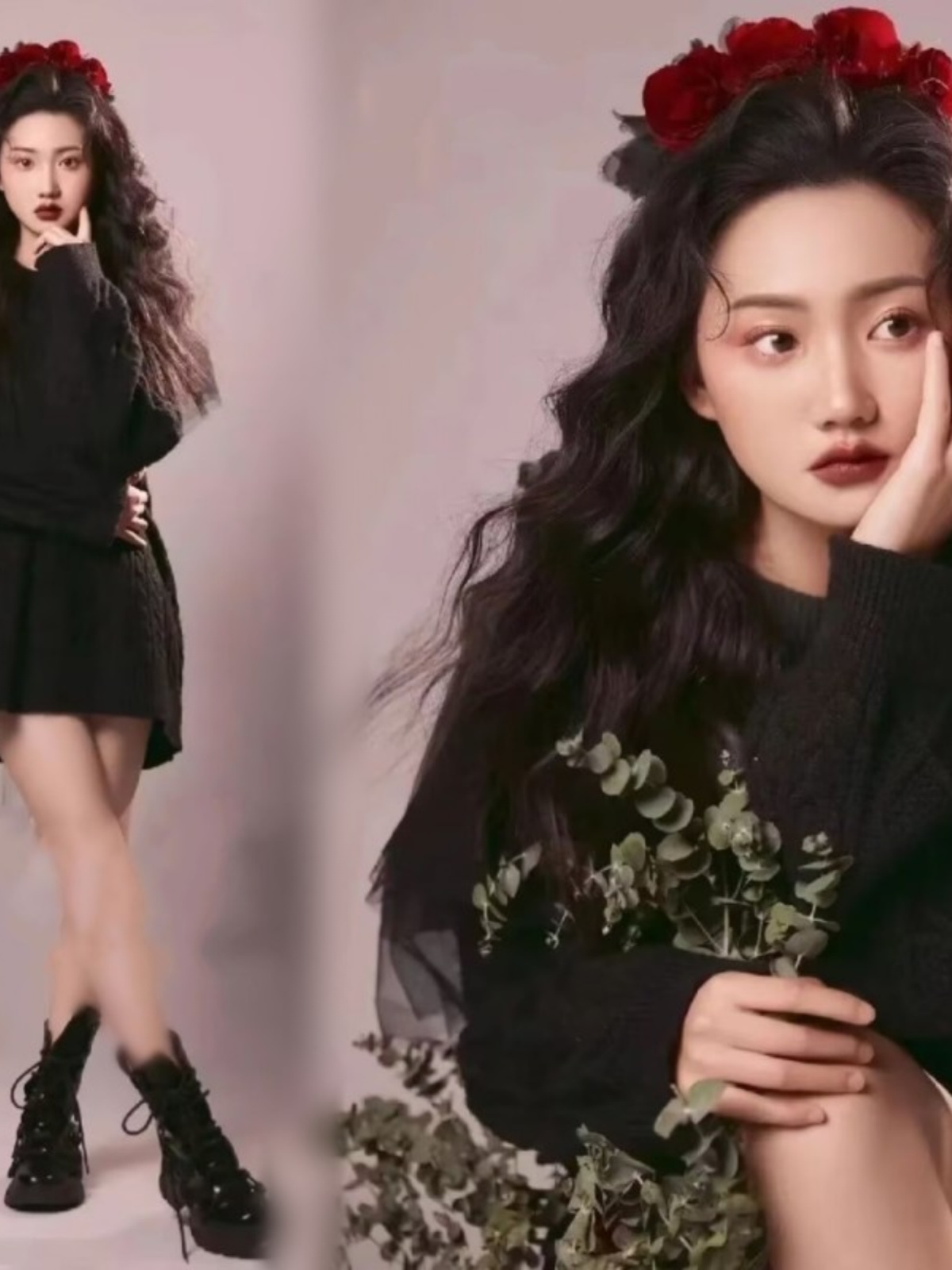 New Fashion Black Sweater Phot - Winter Clothing Photo review and price