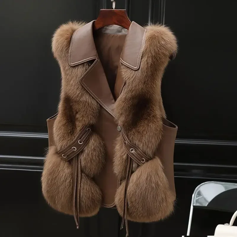 Solid Color Waistcoat Woman La - Winter Clothing On Sale review and price