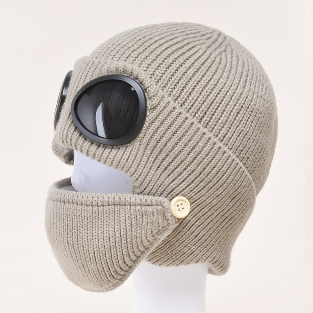 Fleece-lined Warm Woolen Hat w - Winter Clothing Earmuffs review and price