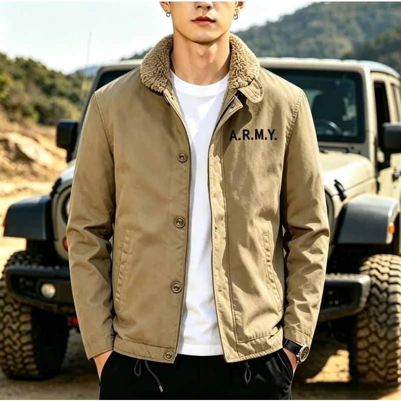 Men's Fleece Warm Winter Milit - Quality Winter Clothing Bomber Jacket review and price