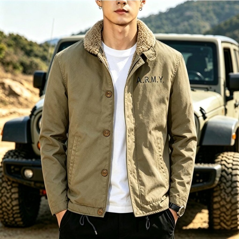 Men's Fleece Warm Winter Milit - Quality Winter Clothing Bomber Jacket review and price