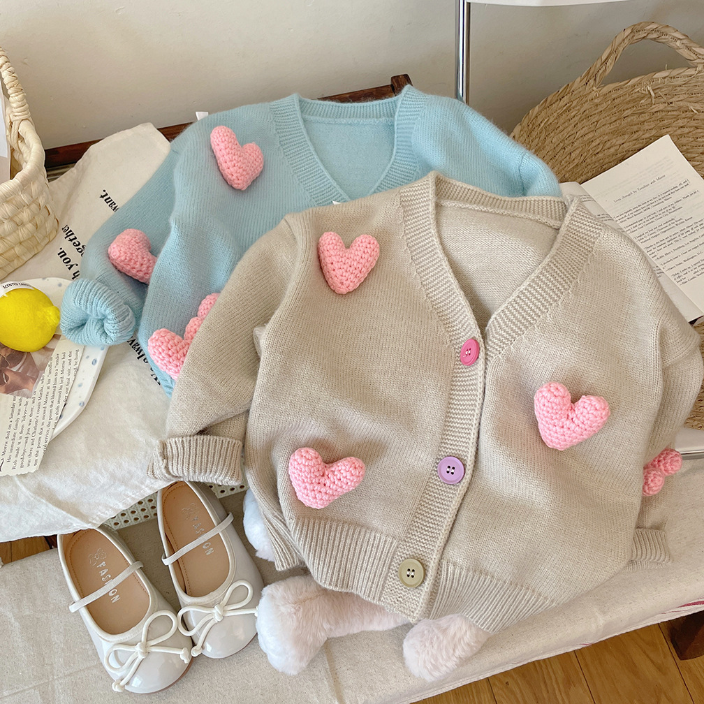 Girls Sweaters Coat Three-Dime - Winter Clothing For 1 Year Old Girl review and price