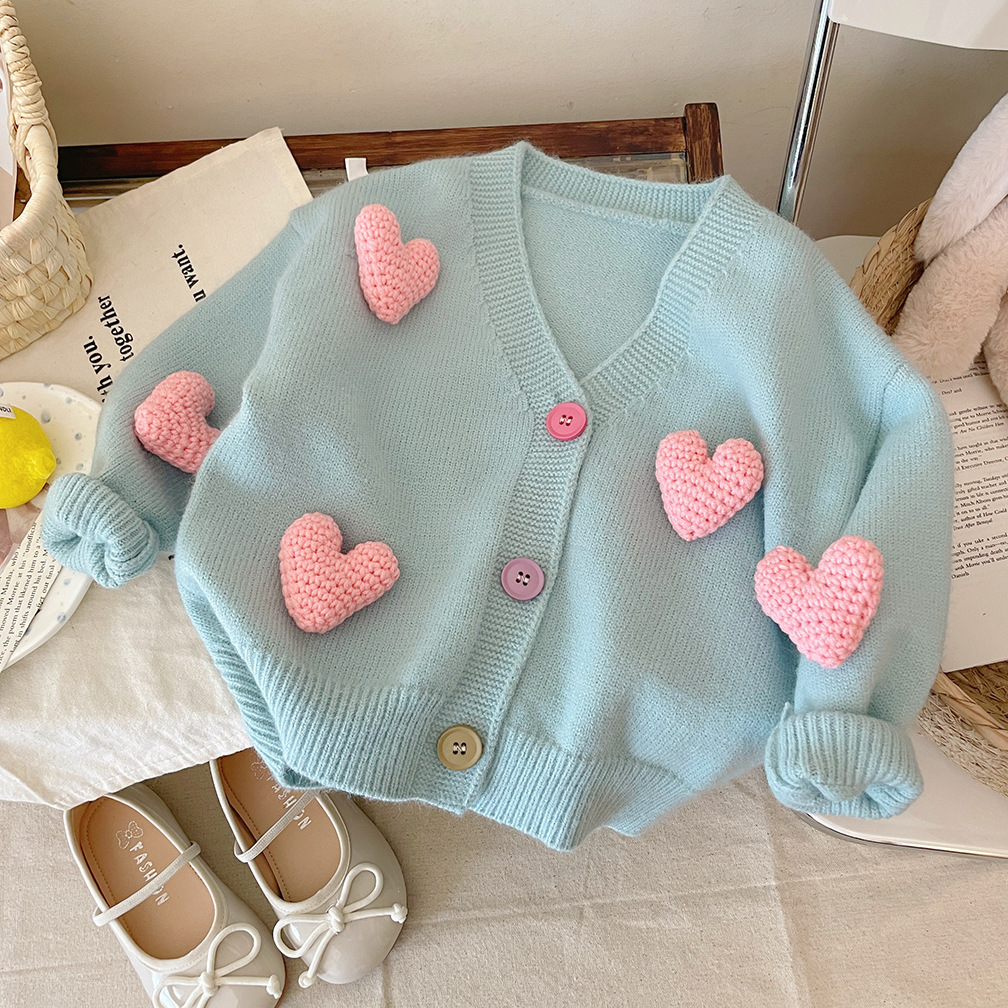 Girls Sweaters Coat Three-Dime - Winter Clothing For 1 Year Old Girl review and price