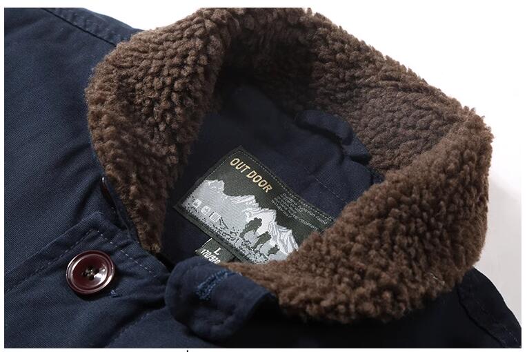 New Fashion Men Fleece Warm Wi - Quality Winter Clothing Bomber Jacket review and price