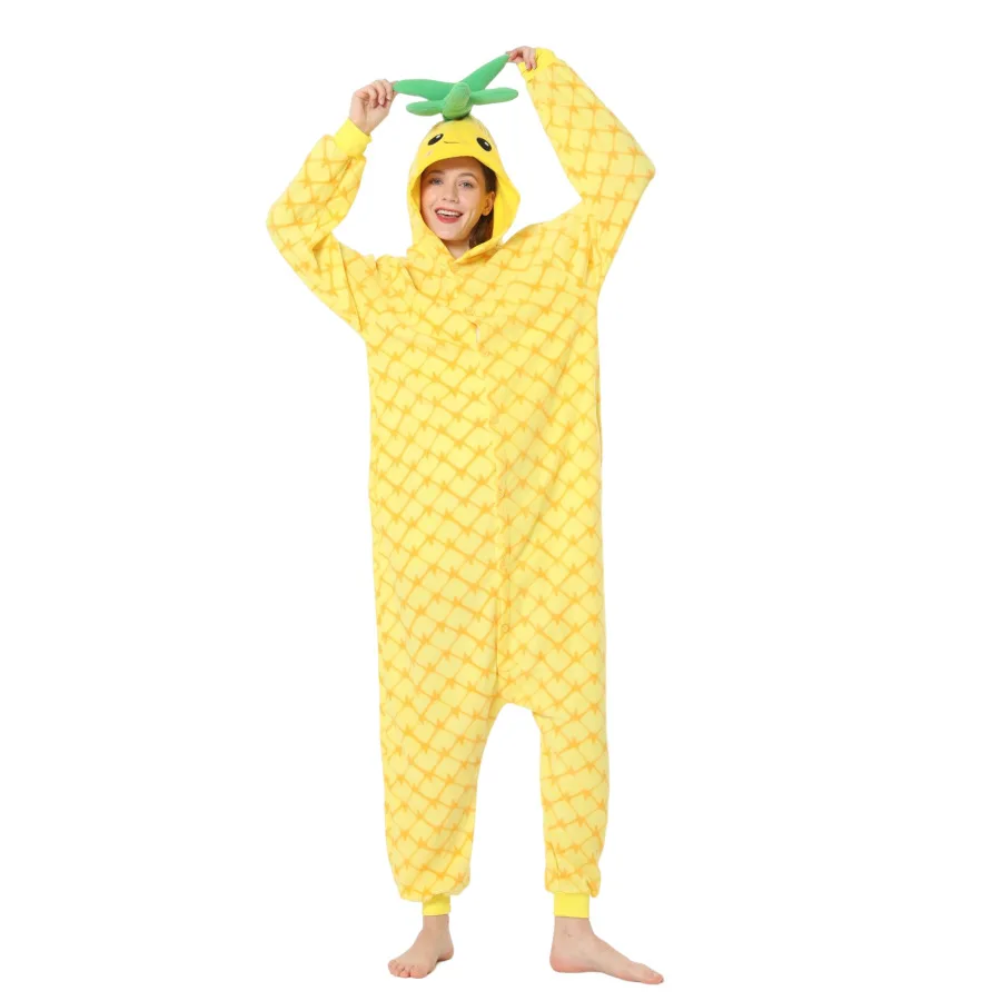 Cosplay Pineapple One-piece Ho - Yellow Winter Clothing review and price