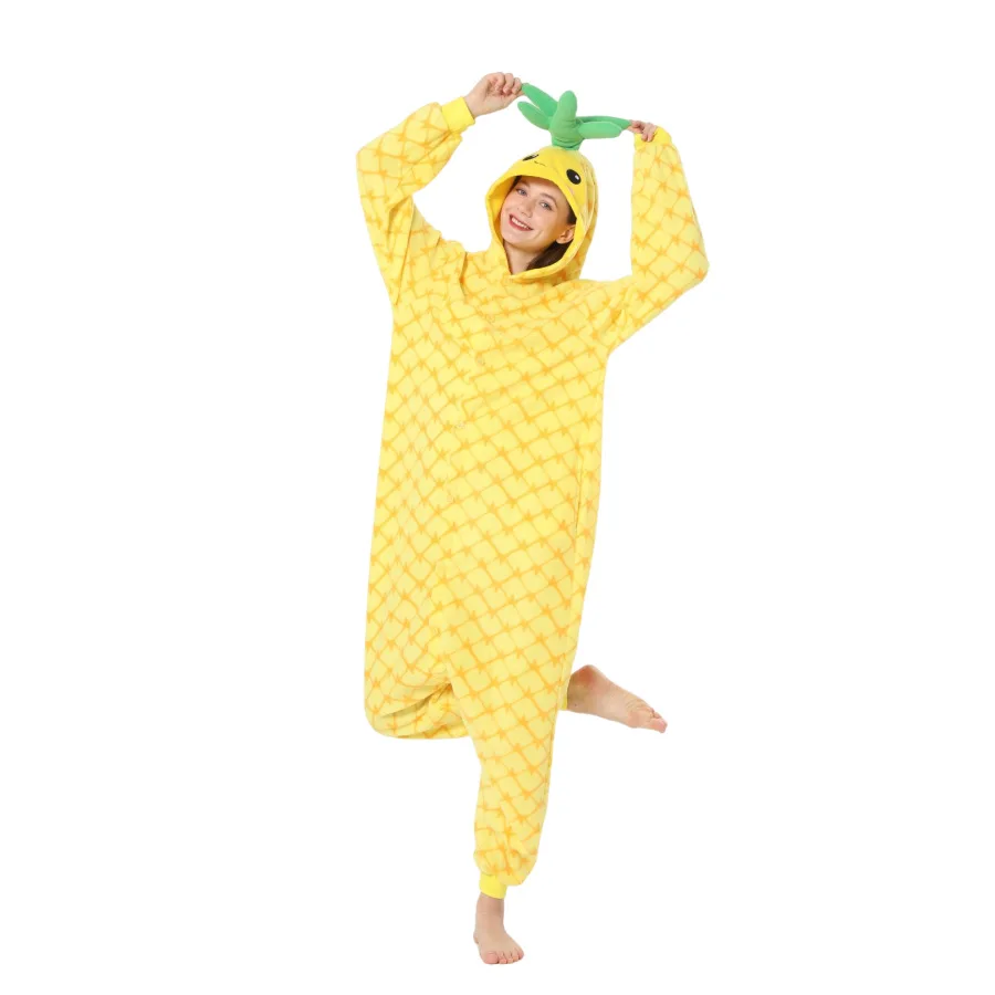 Cosplay Pineapple One-piece Ho - Yellow Winter Clothing review and price